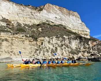 Escursione guidata in kayak nel Golfo di Cagliari