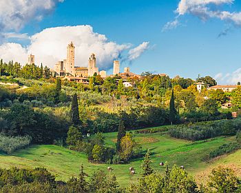 Scoprite la Toscana in un giorno da Roma: Tour di Siena e San Gimignano con degustazione di cibo e vino