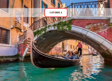 Grand canal: romantic gondola ride with live commentary.