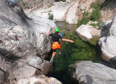 Canyoning in Bau Mela among the ancient forests of Villagrande Strisaili