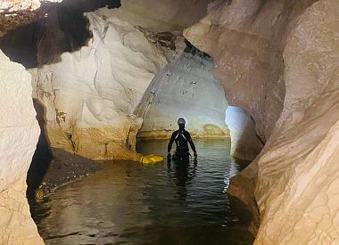 Canyoning in the Donini Cave in the Supramonte of Urzulei