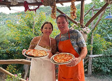 Sorrento Pizza Making with Wine, Limoncello & Transfer Included