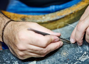 Sardinian filigree workshop in Dorgali