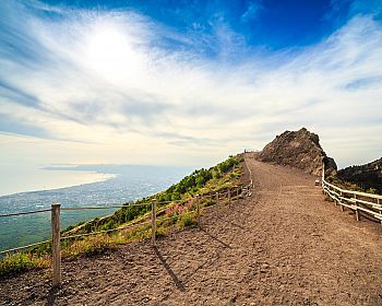 Half day excursion to Mt Vesuvius with wine tasting and lunch from Naples